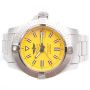 Breitling Avenger Seawolf 45mm A17319 Yellow Face Stainless Mens Watch