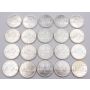 20X 1965 Canada Small Beads Blunt 5 Type 2 silver dollars Uncirculated or better
