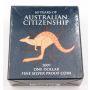 2009 Australia $1 Royal Mint 999 Silver Coin - 60 Years of Australian Citizenship 