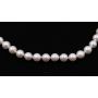 AKOYA 64 Pearl necklace 20 inch 7-7.5mm cream/pink 14K with appraisal $2,100. 