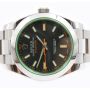 Rolex Milgauss 116400GV Black Dial Green Crystal Oyster 40mm Watch 