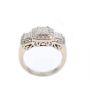 1.45ct Diamond ring tcw 54-diamonds Princess & RBC 14K wg 