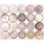 20x 1949 Canada silver dollars 20-coins EF to Choice AU/UNC