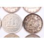 20x 1949 Canada silver dollars 20-coins EF to Choice AU/UNC