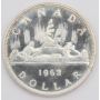 1962 Canada silver dollar Prooflike Cameo