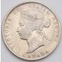 1872H Canada 25 cents Large 2  F/VF