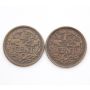 1928 and 1930 Netherlands 1/2 cents EF or better