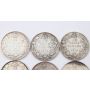 6x 1919 Canada 25 cents 6-coins VF to VF+