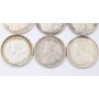 6x 1919 Canada 25 cents 6-coins VF to VF+