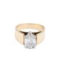 1.59ct Diamond solitaire 14K yellow gold ring with appraisal $12,000.00 Size 5.5