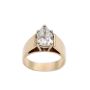 1.59ct Diamond solitaire 14K yellow gold ring with appraisal $12,000.00 Size 5.5