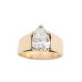 1.59ct Diamond solitaire 14K yellow gold ring with appraisal $12,000.00 Size 5.5