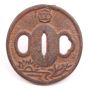 Japanese tsuba Iron sword guard 2.625 inches x .125 inches 57.1 grams
