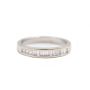 18 Karat White Gold Ladies 0.25 Carat Diamond Wedding Band Ring