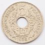 1939 French Indo-China 5 cents KM20 Choice AU