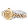 Rolex Oyster Perpetual Datejust 69173 Diamond Dial 18K Stainless Ladies Watch 