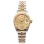 Rolex Oyster Perpetual Datejust 69173 Diamond Dial 18K Stainless Ladies Watch 