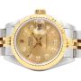 Rolex Oyster Perpetual Datejust 69173 Diamond Dial 18K Stainless Ladies Watch 