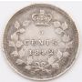 1892 Canada 5 cents silver coin EF