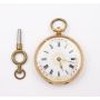 14K yg Ladies key wind pocket watch 26.91g diameter 1.75 inches circa 1900 