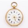14K yg Ladies key wind pocket watch 26.91g diameter 1.75 inches circa 1900 