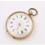 14K yg Ladies key wind pocket watch 26.91g diameter 1.75 inches circa 1900 