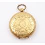 14K yg Ladies key wind pocket watch 26.91g diameter 1.75 inches circa 1900 