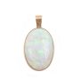 22.36 carat Opal 18K yg pendant lively green, blue mauve & orange