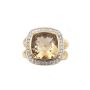 David Yurman 18K Yellow Gold Albion Champagne Citrine Diamond Cocktail Ring