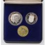 1980 Netherlands 2-proof coins 2.5 and 1 Gulden and medallion Case and Cert
