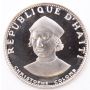 1973 Haiti 25 Gourdes silver coin KM102 Columbus .249 oz silver  Gem Proof