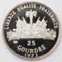 1973 Haiti 25 Gourdes silver coin KM103 .249 oz silver Choice Gem Proof