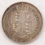 1887 Great Britain Shilling Victoria Jubilee Head Shield in Garter a/VF