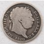 1820 Great Britain Shilling silver coin