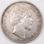 1876 D Germany Bavaria 5 Mark silver coin circulated