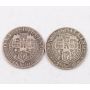 2X 1896 Great Britain silver shillings circulated