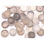 75X Queen Victoria Canada 5 cents silver coins 75-coins all damaged