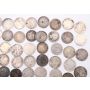 75X Queen Victoria Canada 5 cents silver coins 75-coins all damaged