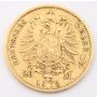 1872 B Germany Prussia 20 Mark gold coin VF+
