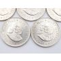 5x 1952 South Africa 5 Shillings Capetown large silver coins 5-coins Choice UNC