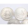 5x 1952 South Africa 5 Shillings Capetown large silver coins 5-coins Choice UNC