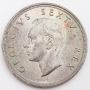 1948 South Africa 5 Shillings Springbok large silver coin toned Choice UNC