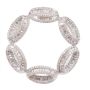 4.95ct tcw 495 x Diamonds white gold slide pendant 