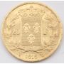 1818 W France 20 Francs gold coin Louis XVIII nice UNC+