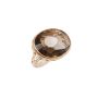 Pomellato Rose Gold Arabesque 10ct Smokey Quartz Cocktail Ring, Size 8 US / 57