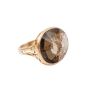 Pomellato Rose Gold Arabesque 10ct Smokey Quartz Cocktail Ring, Size 8 US / 57