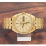 Rare OMEGA Constellation 168.019 18K Gold Linen Dial 1968 Mens Watch