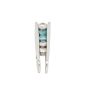14K White Gold Diamond Pendant – 6.17g – 1.20ctw – Mixed White & Blue Diamonds