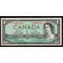 1954 Canada $1 replacement note Beattie Rasminsky Low # *S/O 0000131 CH AU