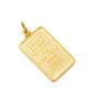 5 Gram Credit Suisse .9999 Fine Gold Bar Set in Solid 14K Yellow Gold Bezel